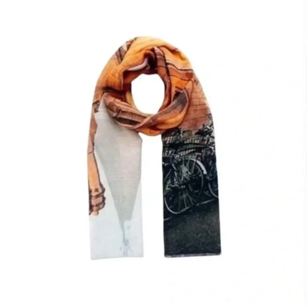 NWT India Hicks with Bird & Knoll Cashmere Blend Supersized Scarf